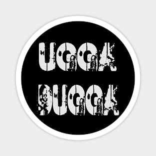 Ugga dugga skull lettering Magnet